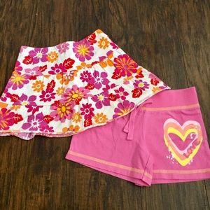 Girls Pink Skirt & Shorts Bundle